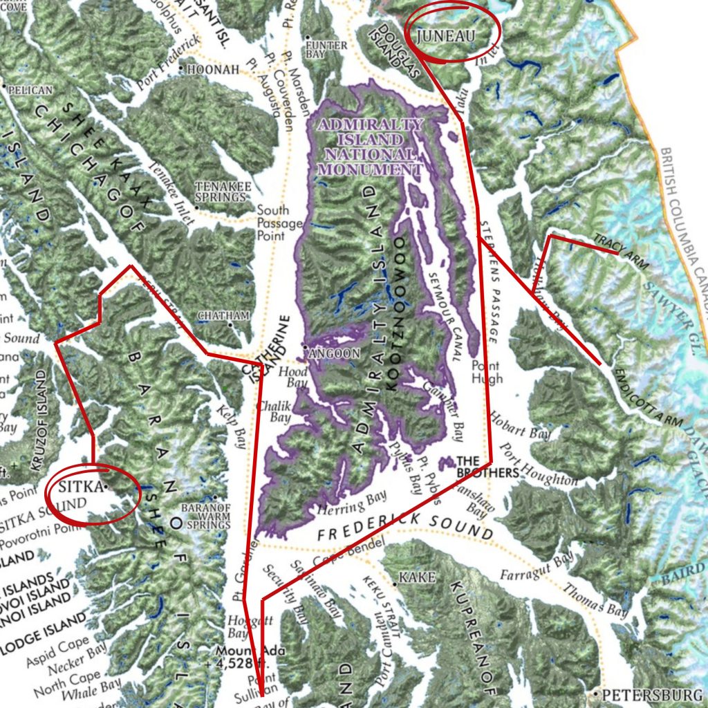 Tongass Cruise Map – 1